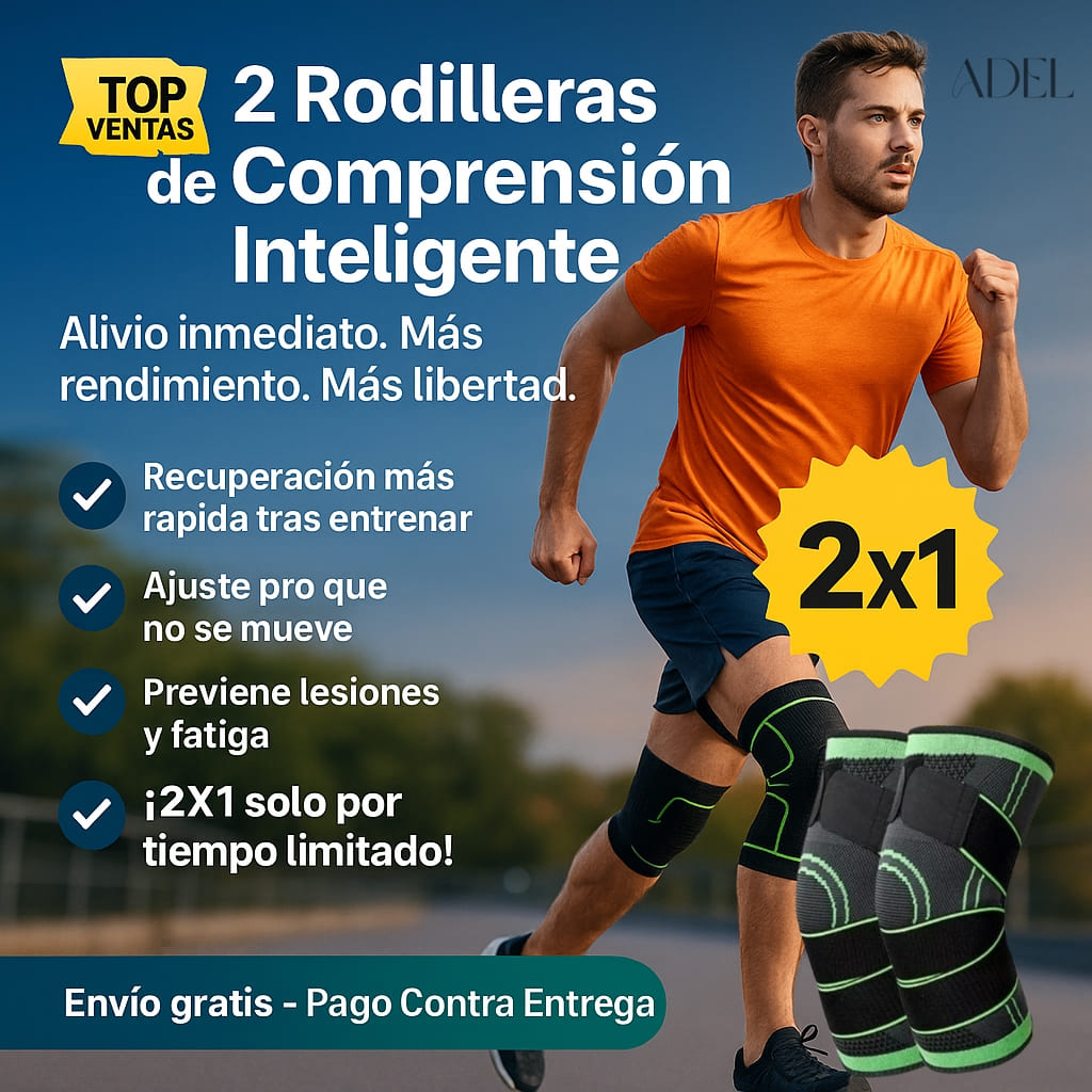 ComfortKnee™ Pack 2 Rodillera De Compresion Ajuste Inteligente